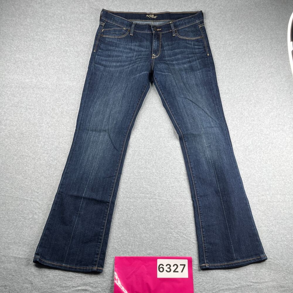 Old Navy The Flirt Denim Jeans Womens Size 12 Blue Distressed Regular